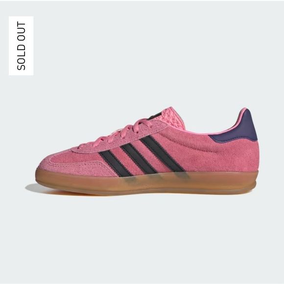 NWT Adidas Gazelle Indoor Sneakers Pink Bliss Gum Sole Women’s Size 5.5 - Picture 5 of 16